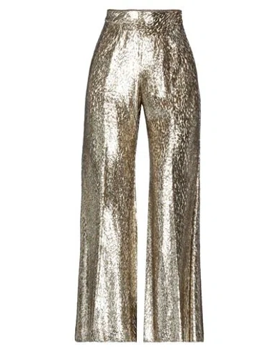 Forte Forte Forte_forte Woman Pants Platinum Size 3 Polyester, Silk In Gold