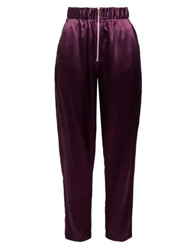 Forte Forte Forte_forte Woman Pants Plum Size 2 Acetate, Viscose In Purple