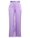 Forte Forte Forte_forte Woman Pants Purple Size 0 Silk, Elastane In Purple