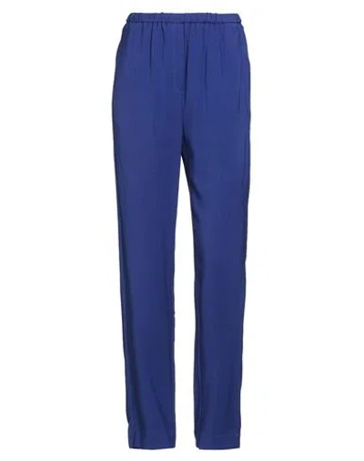 Forte Forte Forte_forte Woman Pants Purple Size 00 Viscose, Virgin Wool, Elastane In Blue