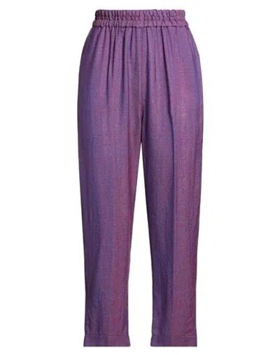 Forte Forte Forte_forte Woman Pants Purple Size 3 Virgin Wool, Viscose