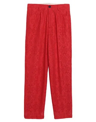 Forte Forte Forte_forte Woman Pants Red Size 00 Cotton, Polyamide