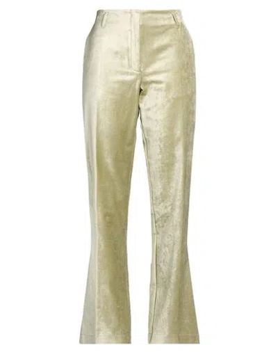 Forte Forte Forte_forte Woman Pants Sage Green Size 2 Cotton, Viscose, Elastane In Silver