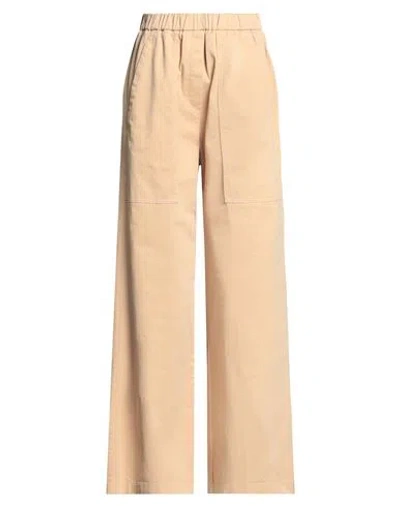Forte Forte Forte_forte Woman Pants Sand Size 0 Cotton, Elastane In Neutral
