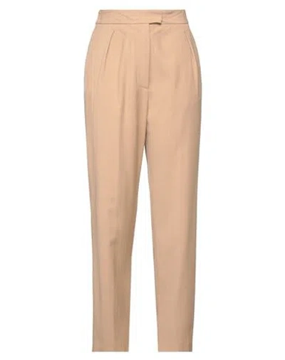 Forte Forte Forte_forte Woman Pants Sand Size 00 Viscose, Virgin Wool, Elastane In Neutral