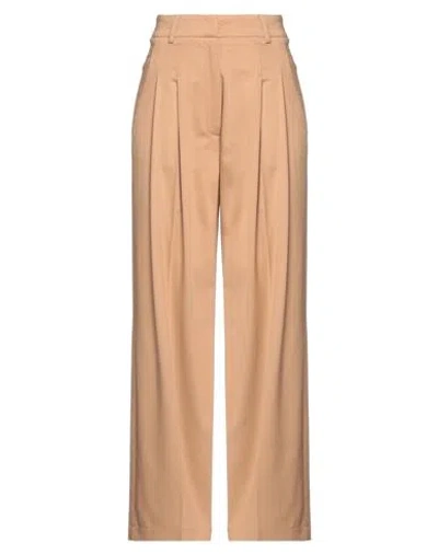 Forte Forte Forte_forte Woman Pants Sand Size 1 Viscose, Virgin Wool, Elastane In Nude