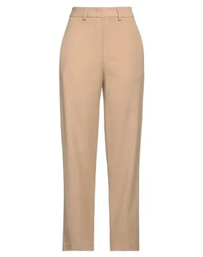 Forte Forte Forte_forte Woman Pants Sand Size 1 Viscose, Virgin Wool, Elastane In Brown