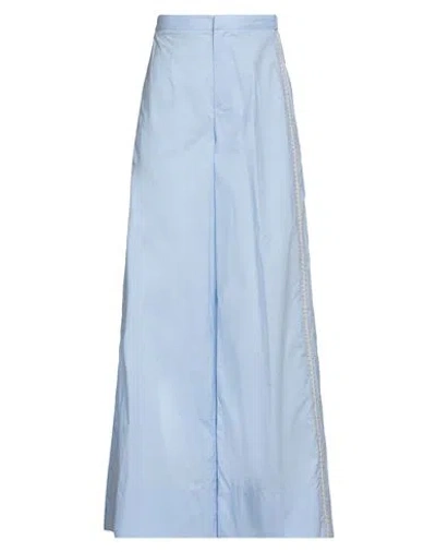 Forte Forte Forte_forte Woman Pants Sky Blue Size 00 Cotton