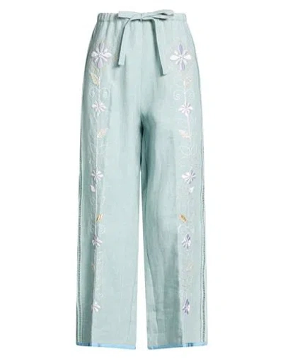 Forte Forte Forte_forte Woman Pants Sky Blue Size 1 Linen