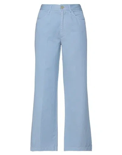 Forte Forte Forte_forte Woman Pants Sky Blue Size 3 Cotton