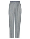 Forte Forte Forte_forte Woman Pants Slate Blue Size 2 Linen, Viscose, Metallic Fiber, Polyester In Gray