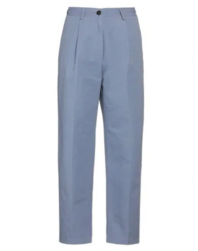 Forte Forte Forte_forte Woman Pants Slate Blue Size 3 Cotton