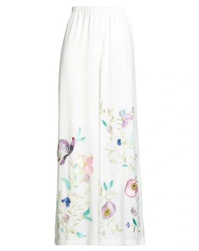 Forte Forte Forte_forte Woman Pants White Size 1 Polyester, Viscose, Glass