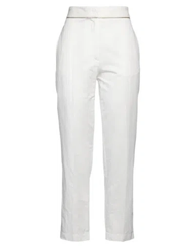 Forte Forte Forte_forte Woman Pants White Size 2 Cotton, Linen