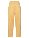 Forte Forte Forte_forte Woman Pants Yellow Size 00 Cotton, Linen, Polyamide