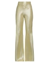 Forte Forte Forte_forte Woman Pants Yellow Size 00 Cotton, Viscose, Metallic Polyester, Cupro