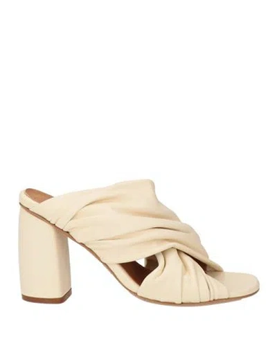 Forte Forte Forte_forte Woman Sandals Ivory Size 6 Leather In White