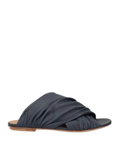 Forte Forte Forte_forte Woman Sandals Midnight Blue Size 8 Leather