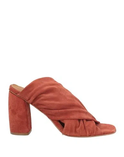 Forte Forte Forte_forte Woman Sandals Rust Size 11 Leather In Brown