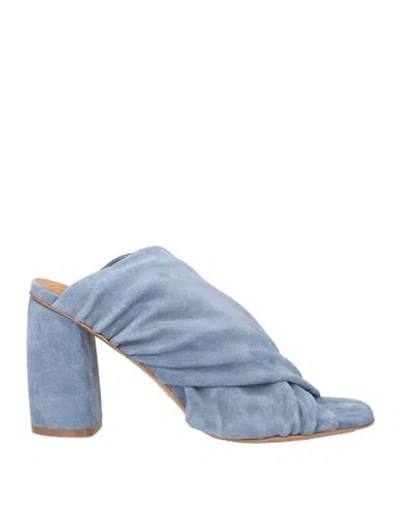 Forte Forte Forte_forte Woman Sandals Sky Blue Size 11 Leather