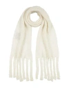 Forte Forte Forte_forte Woman Scarf White Size - Polyamide, Wool, Mohair Wool, Metallic Fiber In Neutral