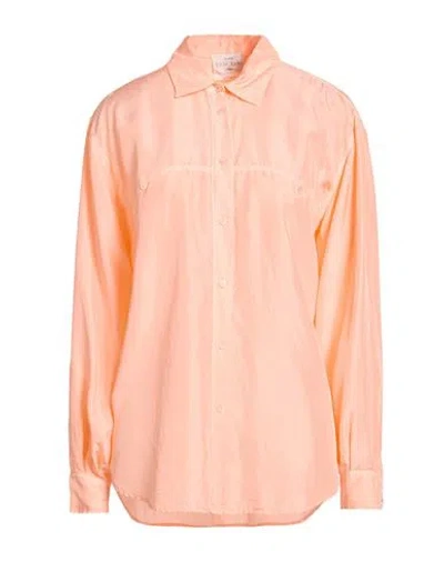 Forte Forte Forte_forte Woman Shirt Apricot Size 3 Silk In Orange