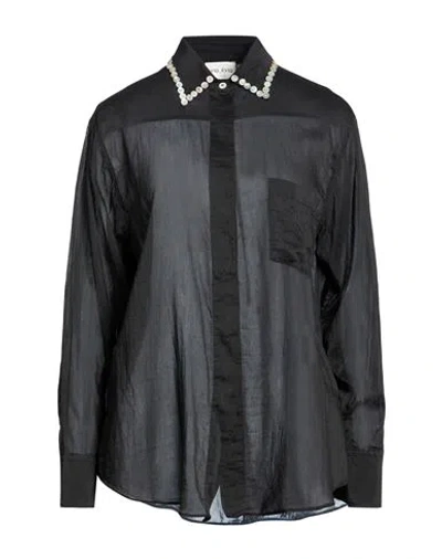 Forte Forte Forte_forte Woman Shirt Black Size 4 Cotton, Silk
