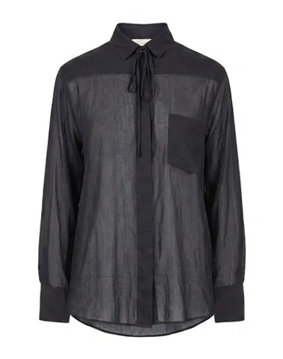 Forte Forte Forte_forte Woman Shirt Black Size 4 Cotton, Silk