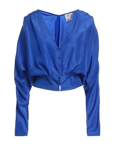 Forte Forte Forte_forte Woman Shirt Blue Size 4 Silk