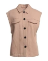 Forte Forte Forte_forte Woman Shirt Blush Size 2 Cotton, Virgin Wool In Pink