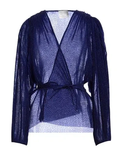 Forte Forte Forte_forte Woman Shirt Bright Blue Size 2 Polyester, Metallic Polyester