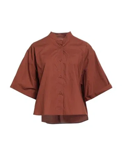 Forte Forte Forte_forte Woman Shirt Brown Size 3 Cotton