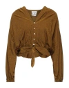 Forte Forte Forte_forte Woman Shirt Brown Size 3 Viscose, Cotton In Brown