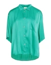 Forte Forte Forte_forte Woman Shirt Emerald Green Size 1 Silk, Elastane In Multi