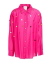 Forte Forte Forte_forte Woman Shirt Fuchsia Size 1 Cotton, Silk, Acrylic In Pink