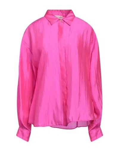 Forte Forte Forte_forte Woman Shirt Fuchsia Size 2 Silk, Polyamide In Pink