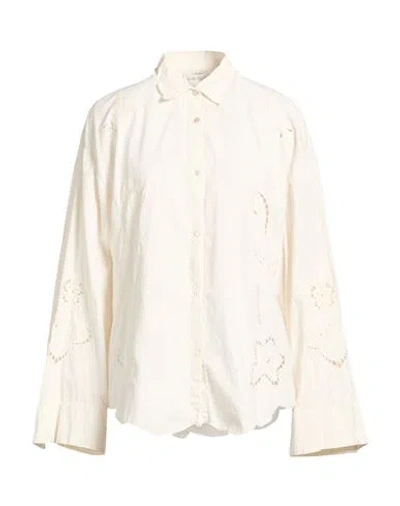 Forte Forte Forte_forte Woman Shirt Ivory Size 2 Cotton In White