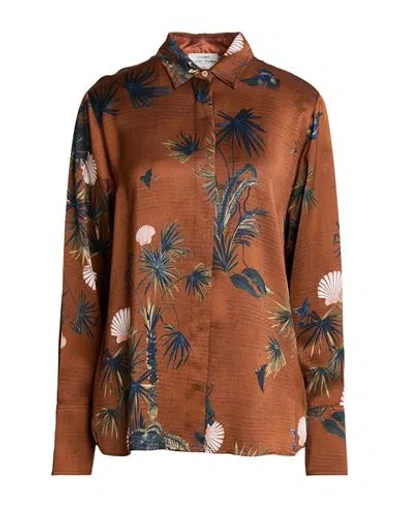 Forte Forte Forte_forte Woman Shirt Light Brown Size 3 Viscose, Cupro In Sand