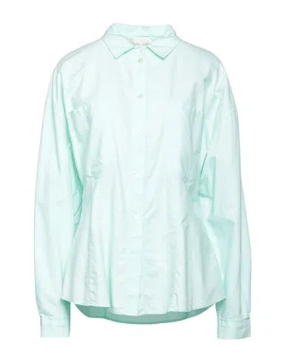 Forte Forte Forte_forte Woman Shirt Light Green Size 3 Cotton In Blue