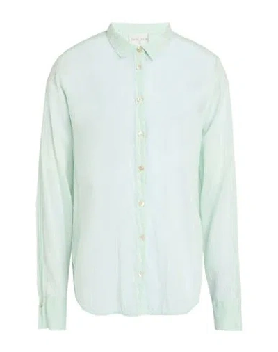 Forte Forte Forte_forte Woman Shirt Light Green Size 3 Cotton, Silk In Blue