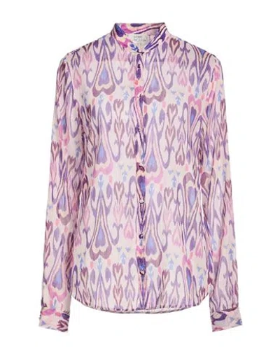 Forte Forte Forte_forte Woman Shirt Light Pink Size 2 Cotton, Silk In Purple