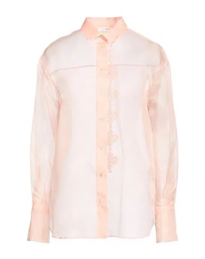 Forte Forte Forte_forte Woman Shirt Light Pink Size 3 Silk In Multi