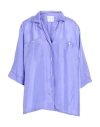 Forte Forte Forte_forte Woman Shirt Lilac Size 3 Silk In Purple