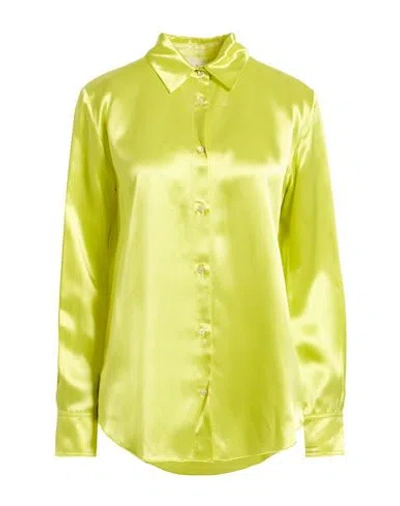 Forte Forte Forte_forte Woman Shirt Lime Green Size 1 Acetate, Viscose, Cupro
