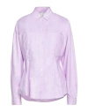 Forte Forte Forte_forte Woman Shirt Mauve Size 3 Cotton In Purple