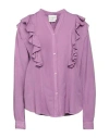 Forte Forte Forte_forte Woman Shirt Mauve Size 3 Viscose, Linen In Purple