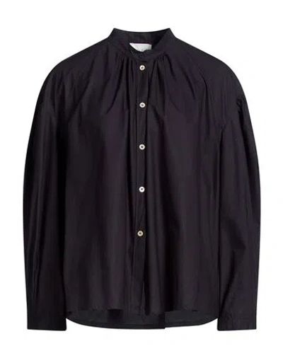 Forte Forte Forte_forte Woman Shirt Midnight Blue Size 3 Cotton In Black
