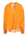 Forte Forte Forte_forte Woman Shirt Orange Size 1 Cotton, Silk