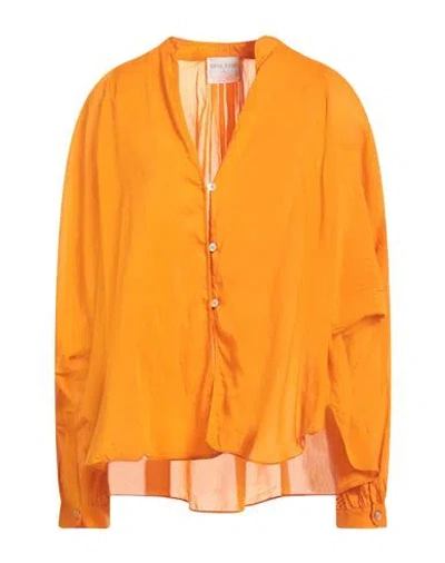 Forte Forte Forte_forte Woman Shirt Orange Size 1 Cotton, Silk