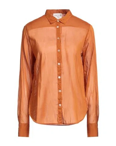 Forte Forte Forte_forte Woman Shirt Orange Size 1 Cotton, Silk